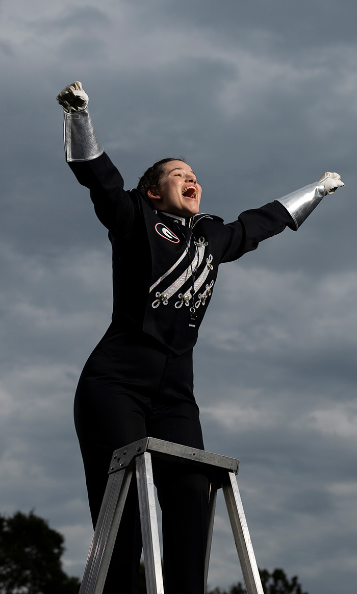 Sarah Secrist conducting